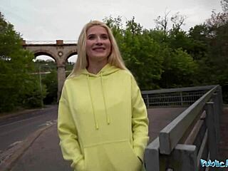 stunning blonde euro babe takes deep public pounding, wanna see?