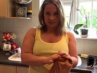 Fuck Your Busty Stepmom Olga in the Kitchen Now!