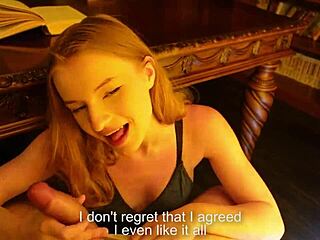 Blonde employee asks boss for holiday but receives cum on her tight pussy instead