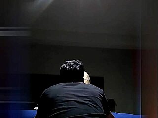 Asian teen at party licks ass and rides in skirt to hide moans