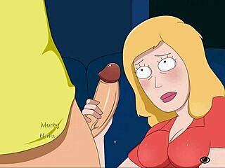 rick and beth in a way back home hentai compilation with wild handjob sounds. pure anime chaos!