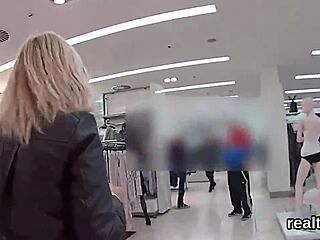 Wow! Tschechische Nympho im Einkaufszentrum verführt, hart in POV gefickt
