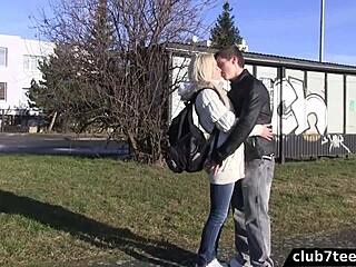 Blonde teen lured into steamy park encounter with stranger