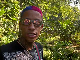 I took the hot girl to the waterfall for sex