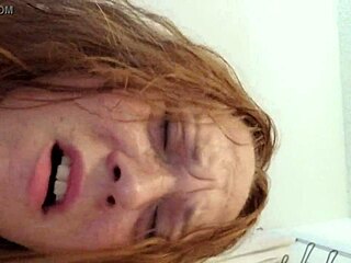 Wife's Big Tits in Bathroom Quickie