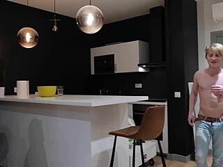 threesome in shower turns wild with french coeds and bareback orgy!