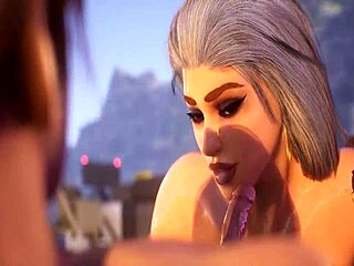 Shey Nights 3D Cartoon Anime Hentai Blowjob!