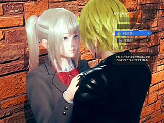 I plays with the blonde big tits JK in this erotic 3D games.