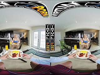 Busty blonde babe Blake Blossom in VR POV 😘