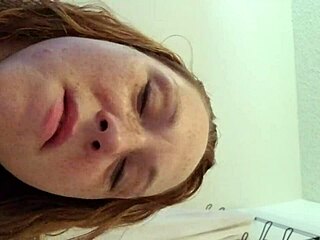 Wife's Big Tits in Bathroom Quickie