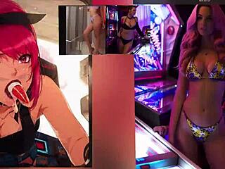 Manic Sabrina Plays Pinball Fetish
