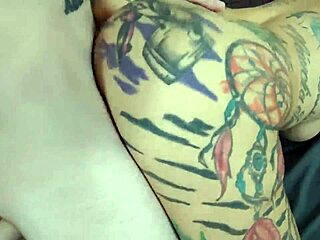 Tattooed Milf Goes Wild with Bareback Machine Action