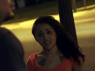 Sweet Young Holly Hendrix Bound and Doggystyled with Monster Cock in Public.