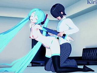 Hatsune miku and kagamine rin have intense sex in vocaloid hentai.