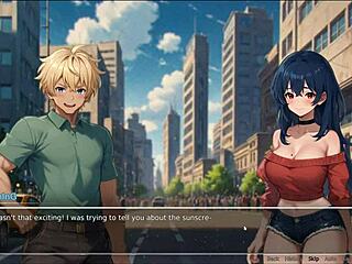 horny girlfriend rips shirt