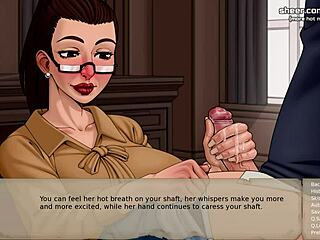 shelter tale with hot milf stepmom relaxing stepson at work with wet handjob