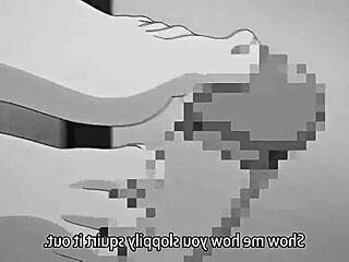 Anime Footjob In Hentai Style