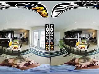 Busty blonde babe Blake Blossom in VR POV 😘