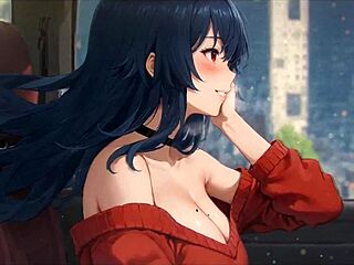 horny girlfriend rips shirt