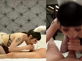 I watch the beautiful tgirl bunny cosplay fucking hard