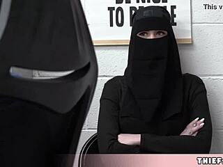 Cute Muslim Chick Caught Hiding STOLEN Stuff Under Clothes