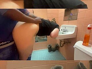 Fast food manager gagged and smashed hard in bathroom