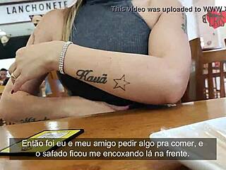 브라질 아내 Cristina 주차장 크림파이, 남편 녹화