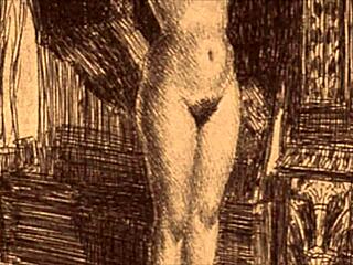 I collected these vintage erotic drawings from anime hentai collections