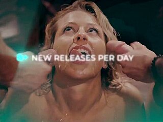 this blonde pawg says she loves her shaved pussy fucked till it creams, with spanish subs