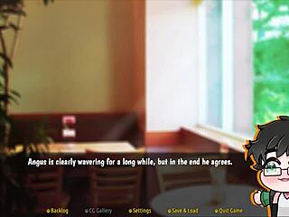 Man, looking respectfully at this yaoi Christmas game demo!