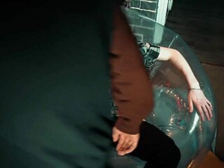 My heart races watching two sweet guys share that inflatable chair