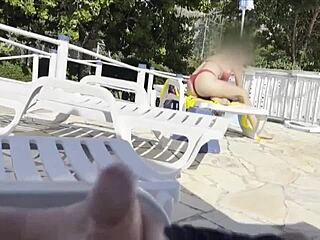 Did She Really Help Me Cum by the Public Pool?