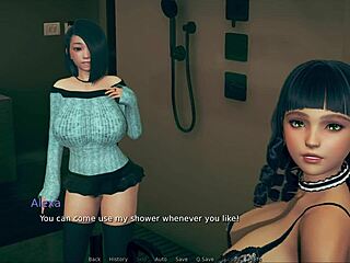 Polyturnon 4 Features Sexy Hentai Anime with Fat Curvy 3D Cartoon Boobs in Cute Outfit!