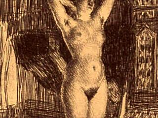 I collected these vintage erotic drawings from anime hentai collections