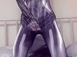 sexy gay teen jerks off spider-man style