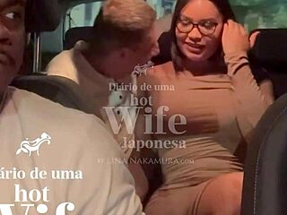 ホットワイフのリナ・ナカムラがウーバー運転手のジョン・コーヒーに身を任せる