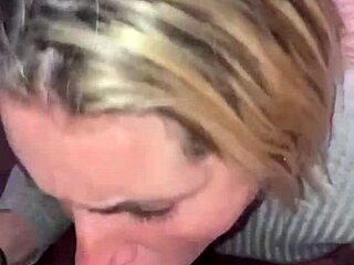 blonde slut deeply loves sucking gay cock for 10 minutes
