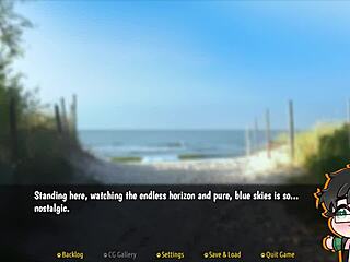 Man, looking respectfully at this yaoi Christmas game demo!