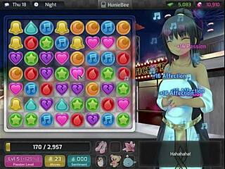 În jocul ăsta, ea înfruntă provocarea supremă de sex în Huniepop walkthrough 19