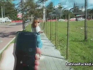 hot latina from street gives blowjob in pickup