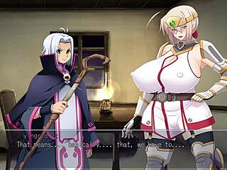 Gejmová hentai hrdinka Ingrid ep. 2 si hraje s obrovskýma kozy