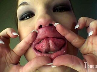 Felicity explores her flexible body with tongue and toes in shaved pussy fetish