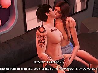 Tipsy stars kiss in this 3d hentai 😘