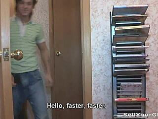 pussy auction rina with blowjob and cumshot 😏🍑