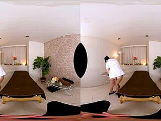 Aoi Kururugi teases with dirty talk in massage salon before raw oil sex