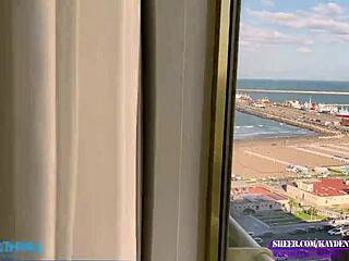 argentina in lingerie with muscular guy