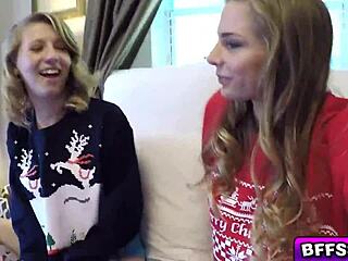 um, these naughty teens got a huge dick surprise in a box, oops!