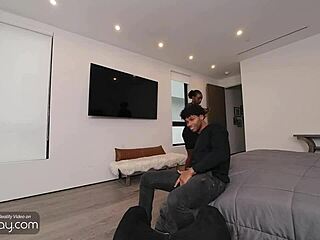 VRB Gay Black Tony Genius Deepthroats and Rides White Dick in VR