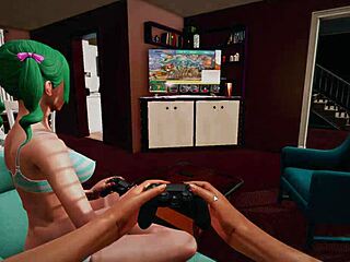 Cartoon babe with big nipples slaps and climaxes in deviant anomalies part 39.