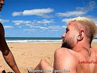 straight guy turns gay on the beach with latinos